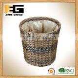Decor Gardening Planter Classic Round PE Rattan Basket With PVC Liner thumbnail-1