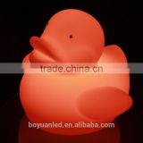 yollow color led lighting decoration duck for kids playing