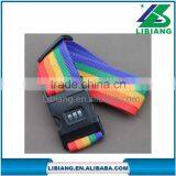 Custom Logo High Quality Luggage Strap With Lock