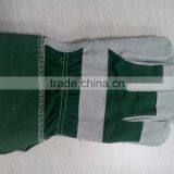 Green Cow Split Leather Safety Glove thumbnail-2