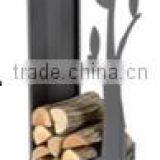 Firewood Rack With Flower