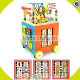 Wholesale Wooden Multifunction Baby Walkers Best Gift Kids Wooden Stroller Baby Walker Educational Wooden Baby Walker W16E040 thumbnail-3