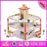 2016 New Products Funny Children Wooden Toy Parking Garage for Sale W04B040 thumbnail-6
