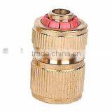 Solid Brass EU Standard Quick Hose Connector 1/2" 5/8" 3/4" Hose Regular High Quality Quick-click Snap Fit Connector thumbnail-1