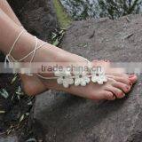 2015 New Product Women Body Jewelry Wedding Crochet Barefoot Sandals thumbnail-3
