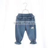New Design Jeans Girls With Ruffles Bottom thumbnail-2
