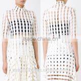 New Style Girls Fashion Cutting High Neck Blouse Wholesale OEM Service thumbnail-6