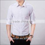 Men's White Cotton Shirt Slim Fit Shirt HOT! MSRL0042 thumbnail-4