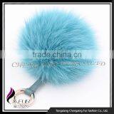 CX-A-63 Cute Fox Fur Pompom Keychain thumbnail-4
