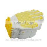 Customized PVC Dotted White Cotton Textile Glove thumbnail-4
