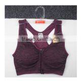 Hot Sex Women Sport Bra Seamless Yoga Wear Running Wear With Zipper thumbnail-2