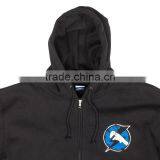 Oem New Design Logo Printed Hoodies Custom Fleece Lined Hoody Cotton Blends Fleece Hoodie With Ribbing Cuffs and Waistband thumbnail-6