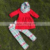 FALL OUTFITS Persnickety Girls 3 Pieces Scarf Sets Girls Christmas Pant Sets Kids Reindeer Clothes Boutique Girl Clothing thumbnail-1