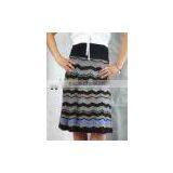Lady Stripes Skirt Fashion Skirt, Lady Skirt thumbnail-1