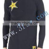 2014 Black Long Sleeve Rash t Shirt for Men