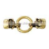 Hook Clasps For Leather Bracelet Skull Halloween Gold Tone 5.8cm x 25.0mm