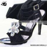Flower Decorative Rhinestone Ornament Clip for High Heel Shoe Buckle Crystal Accessories for Brooches thumbnail-1