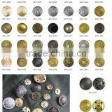Western Europe Hot Sale Plating Gold Crown Buttons for Brown Leather Buttons thumbnail-2