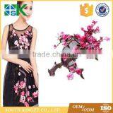 Plum Blossom Flower Crafts Embroidery Sew Iron On Patch Badge Clothes Applique Magnolia Flower Patch thumbnail-4