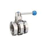 Stainless steel sanitary union butterfly valve
