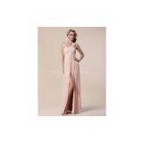 Sheath/Column One Shoulder Floor-length Chiffon Stretch Satin Prom Dresses Dillards thumbnail-1