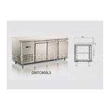 High Efficiency 490L Three Doors Ventilated Cooling Back Bar Refrigerator , 2018x800x850