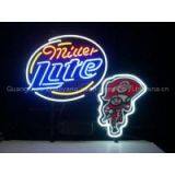 T212 MILLER LATE Handicrafted Real Glass Tube Neon Signs for Store Display and Advertising. thumbnail-1