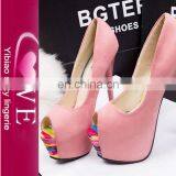 Quality Guarantee Factory Direct Candy Color High Heel Shoes for Ladies Fashion Footwear thumbnail-1