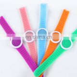 Promotional gift jelly color silicone strap round head movement watch