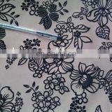 Winfar Textile 100% Polyester DTY Scuba Flower Flocking Fabric thumbnail-2