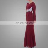 Malaysia Beautiful Traditional Dress Embroidered Design With High Quality Baju Kurung For Women Muslim Long Dress thumbnail-3