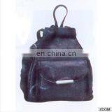 Black Leather Backpack, Leather Backpack Pattern, Leather Backpack for Man Made in India thumbnail-4