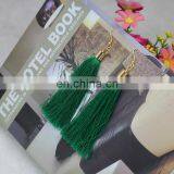 BOHO SILK TASSEL EARRINGS BEADED TASSEL EARRINGS thumbnail-1