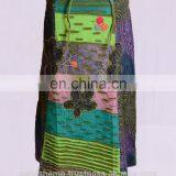 Multicolored Razor Cut Patched Prints Maxi Dress HHCS 125 C