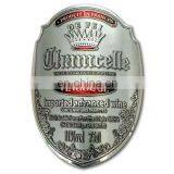 Custom Metal Wine Logo Adhesive Bottle Sticker Label thumbnail-3