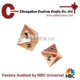 Custom 12mm 8sides Metal Engrave Mini Dice thumbnail-1