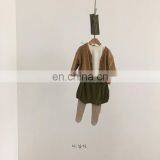 Newborn Baby Girl Footed Leggings Cute Angel Wings Gray White Striped Infant Tights Footed Pants Baby Boutique Clothes thumbnail-3