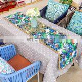 Latest Design Banana Green Leaf Printed Pattern Table Runner for Garden thumbnail-2
