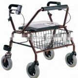 2020 8" 500LBS 4 wheels folding bariatric medical disability patient standing rollator shopping cart trolley walker for adult