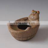 Hotsale Antique Milk Color Mini Ceramic Flower Pots Garden Pots For Home Decoration thumbnail-2