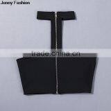 Jenny Fashion 2016 New Black Sey Women Bandage Fashion Crop Top thumbnail-5