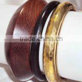 Wooden Bangle With Brass Framing 10860 thumbnail-5