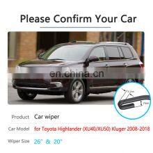 for Toyota Highlander XU40 XU50 Kluger 2008~2018 Car Wiper Blade Windscreen Windshield Wipers Car Accessories 2009 2010 2016 thumbnail-2