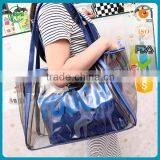 Simple Designed Fancy Pvc Handle Bag for Shopping From China thumbnail-2
