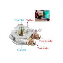 Modified Instrument Aluminum Material Silver Car Oil Cold Cake and Three-way Water Temperature Universal Car Cake thumbnail-3