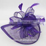 Wholesale Fashion Flower Fascinator Hat Base With Feather thumbnail-4