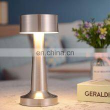 Rechargeable LED Table Night Light Mini Gold Cordless Restaurant Touch Pool Usb Table Lamp for Hotel and Bar thumbnail-3