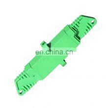 China Made E2000 APC to E2000 APC Simplex Single Mode Plastic Fiber Optic Adapter/ Coupler With Flange