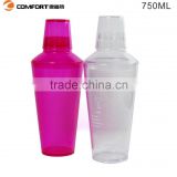 high luxury durable 200ml promotion plastic cocktail shaker