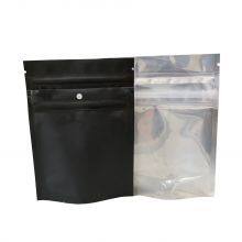 Matte Black White Foil Grip N Rip Child Resistant Edible Food Snack Afterglow Gummy Bear Sugar Packaging Smell Proof Mylar Bag thumbnail-5